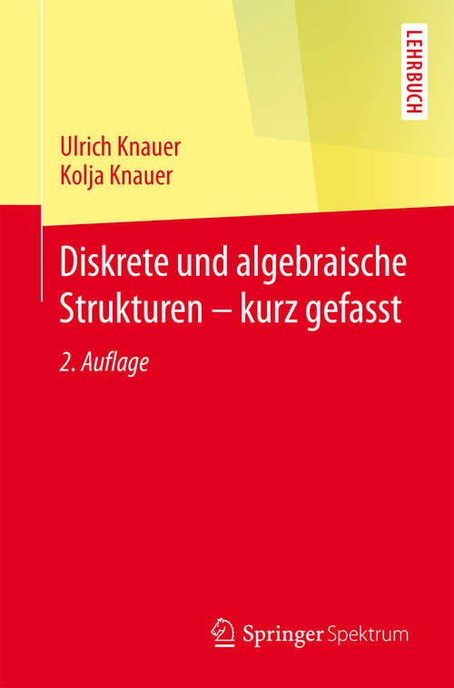 Book cover of Diskrete und algebraische Strukturen - kurz gefasst