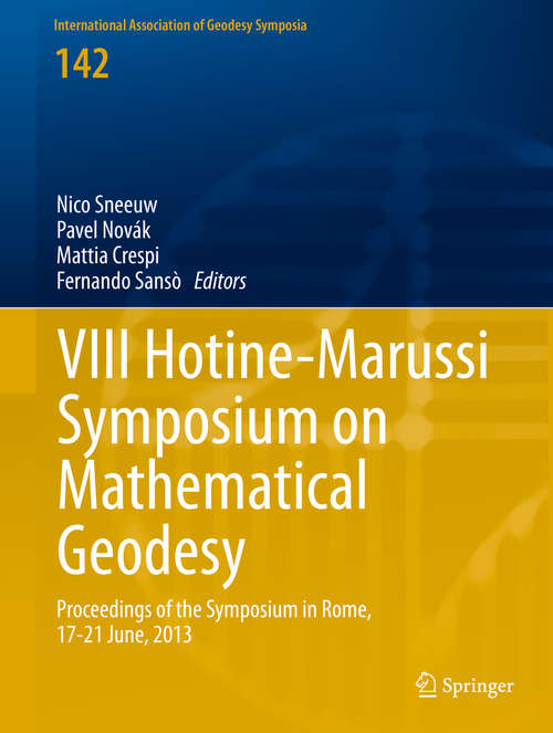 Book cover of VII Hotine-Marussi Symposium on Mathematical Geodesy