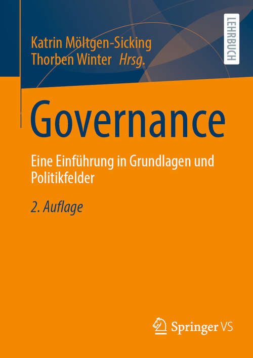 Book cover of Governance: Eine Einführung in Grundlagen und Politikfelder (2. Auflage 2024)