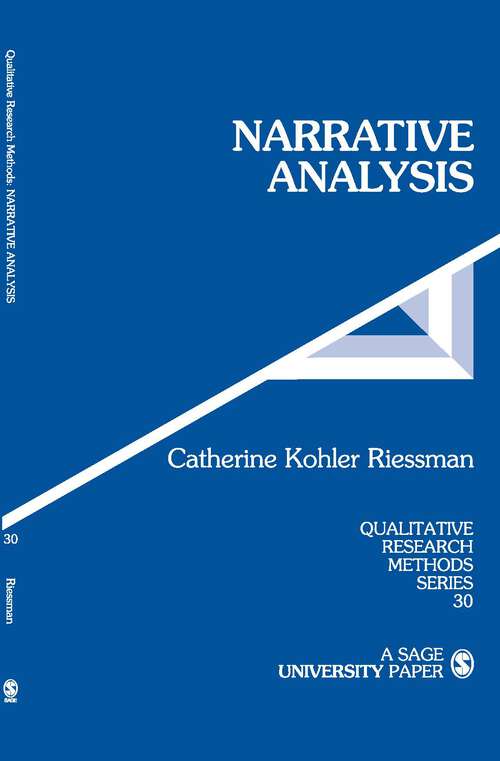 Book cover of Narrative Analysis (Qualitative Research Methods)