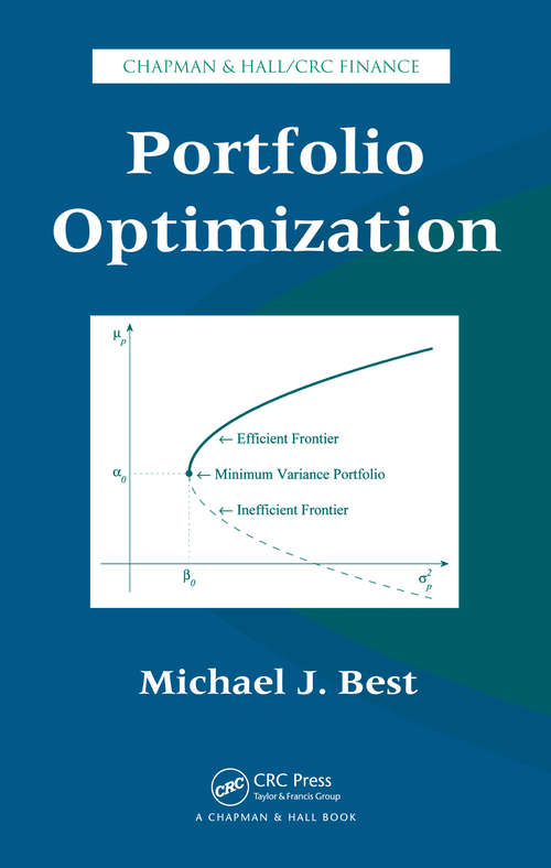 Book cover of Portfolio Optimization (1) (Chapman and Hall/CRC Financial Mathematics Series)