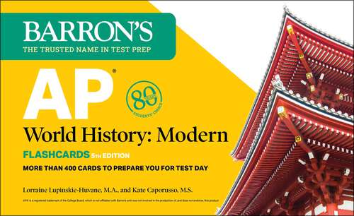 Book cover of AP World History Modern, Fifth Edition: Flashcards: Up-to-Date Review (Fifth Edition) (Barron's AP)