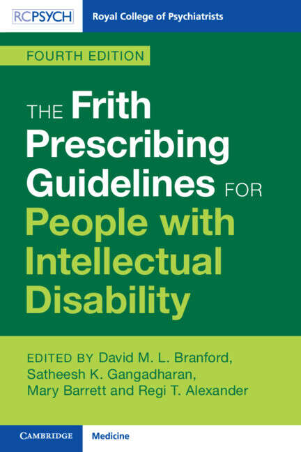 Book cover of The Frith Prescribing Guidelines for People with Intellectual Disability (4)