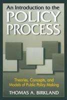 Book cover of An introduction to the policy process