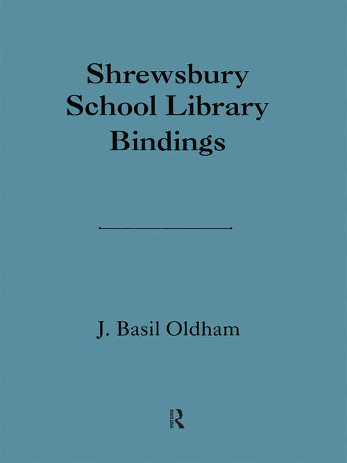 Book cover of Shrewsbury School Library
