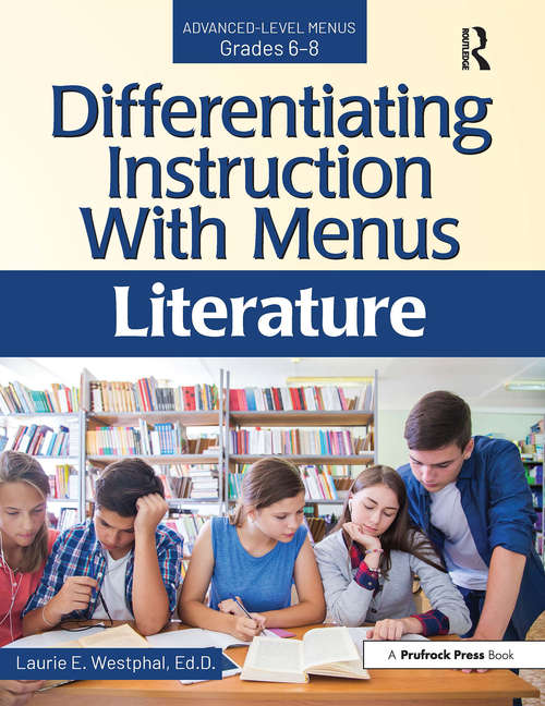 Book cover of Differentiating Instruction With Menus: Literature (Grades 6-8) (2)