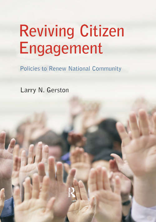 Book cover of Reviving Citizen Engagement: Policies to Renew National Community