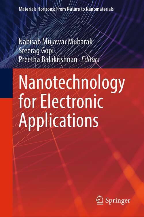 Book cover of Nanotechnology for Electronic Applications (1st ed. 2022) (Materials Horizons: From Nature to Nanomaterials)