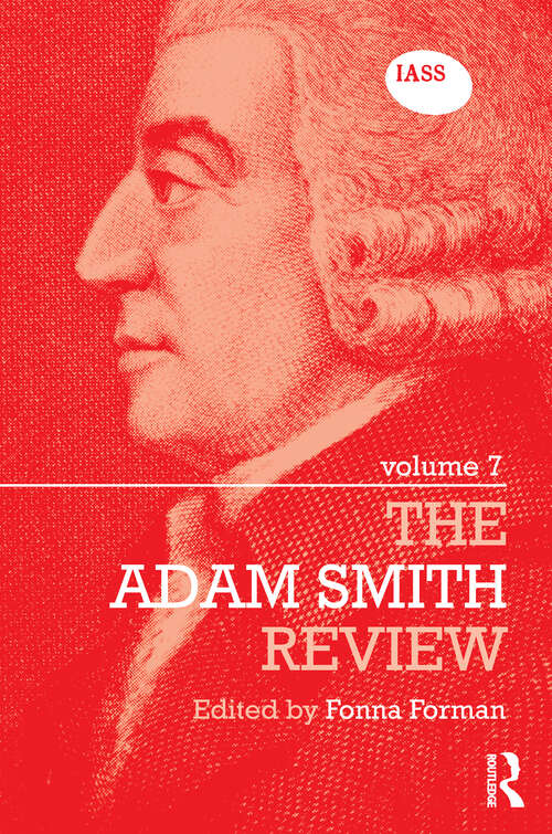 Book cover of The Adam Smith Review Volume 7: Volume 11 (The Adam Smith Review #11)