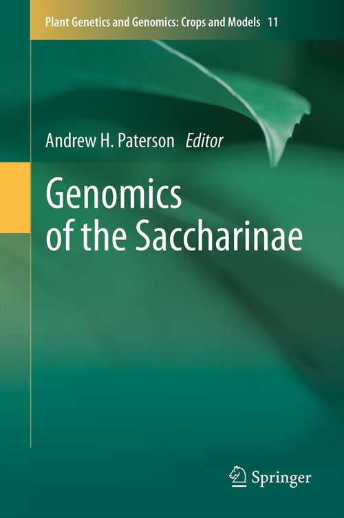 Book cover of Genomics of the Saccharinae