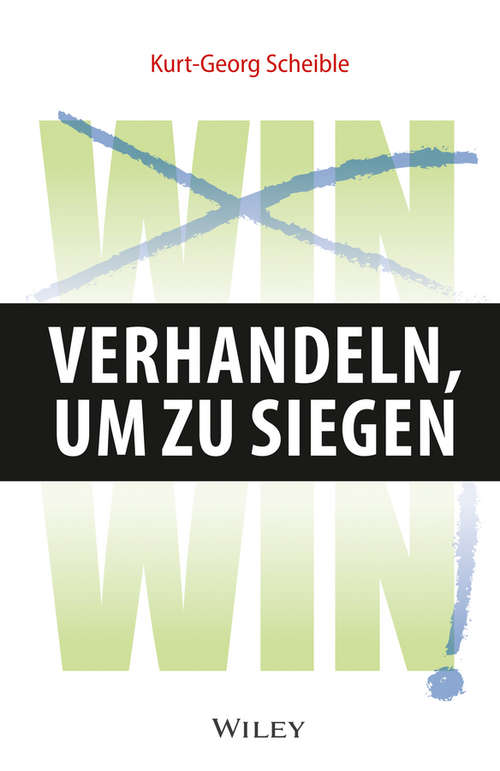 Book cover of Verhandeln, um zu siegen