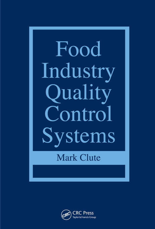 Book cover of Food Industry Quality Control Systems