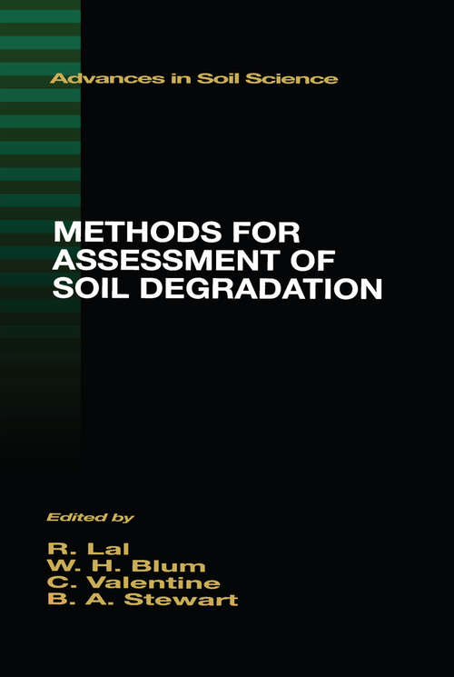 Book cover of Methods for Assessment of Soil Degradation