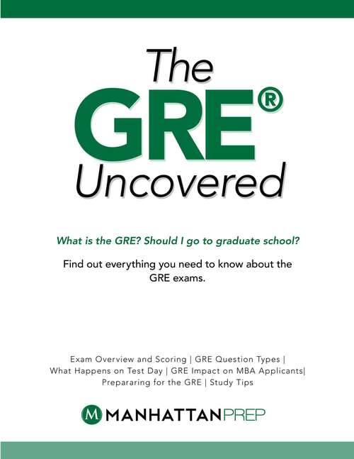 Book cover of GRE Uncovered