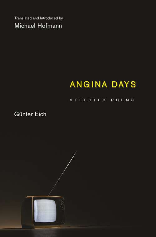 Book cover of Angina Days: Selected Poems (Facing Pages)