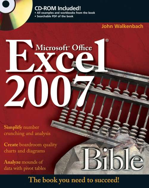 Book cover of Excel 2007 Bible (Bible #358)