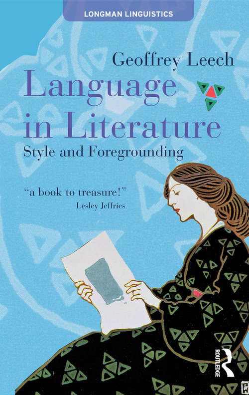 Book cover of Language in Literature: Style and Foregrounding (Textual Explorations)