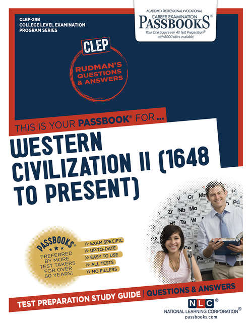 Book cover of WESTERN CIVILIZATION II (1648 To Present): Passbooks Study Guide (College Level Examination Program Series (CLEP): Clep-29b)