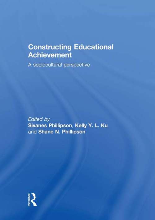 Book cover of Constructing Educational Achievement: A sociocultural perspective
