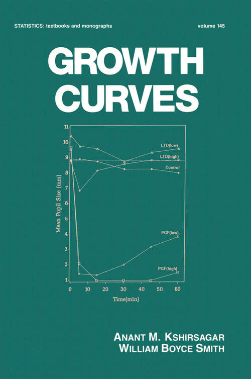 Book cover of Growth Curves (Statistics: A Series of Textbooks and Monographs)