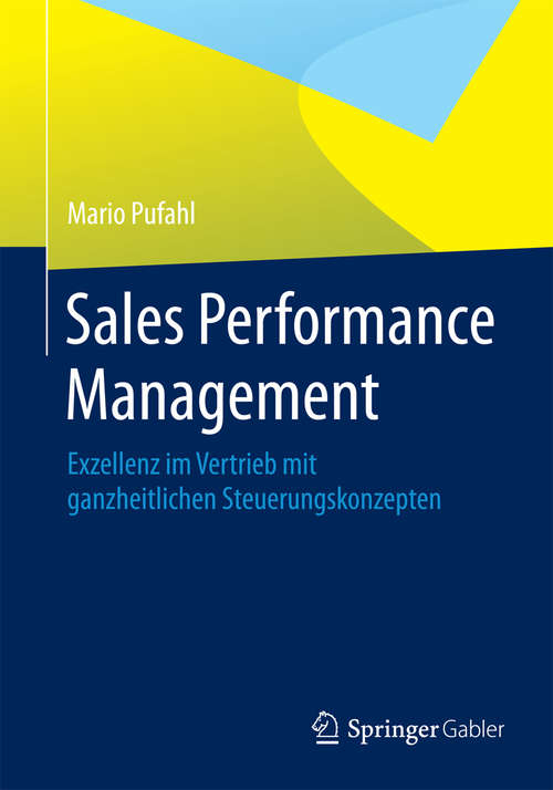 Book cover of Sales Performance Management