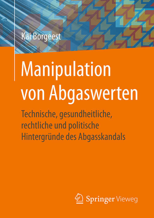 Book cover of Manipulation von Abgaswerten
