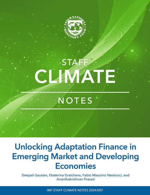 Book cover of Unlocking Adaptation Finance in Emerging Market and Developing Economies