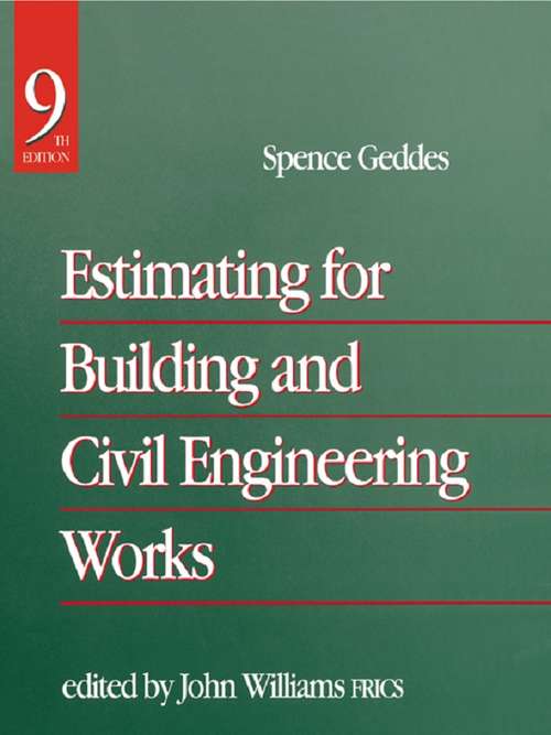 Book cover of Estimating for Building & Civil Engineering Work (9)