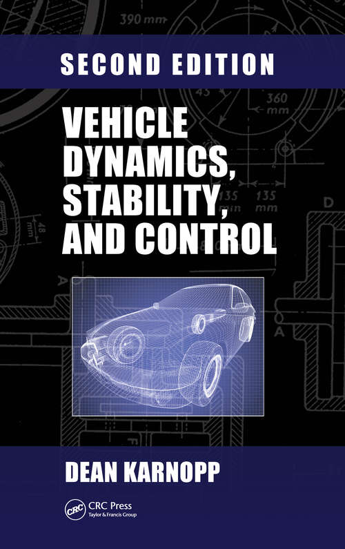 Book cover of Vehicle Dynamics, Stability, and Control (Mechanical Engineering)