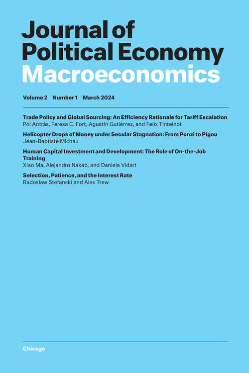 Book cover of Journal of Political Economy Macroeconomics, volume 2 number 1 (March 2024)