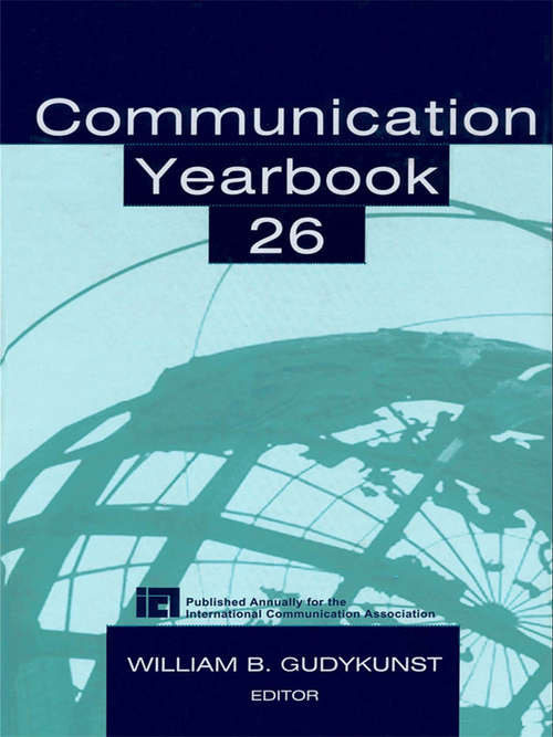 Book cover of Communication Yearbook 26