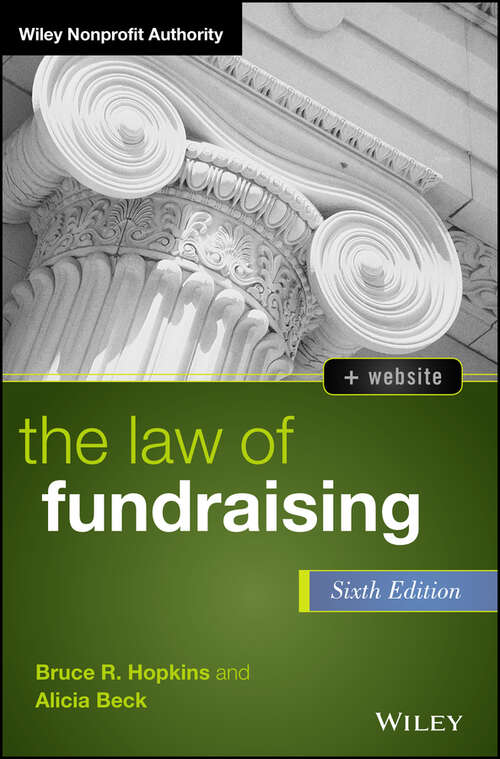 Book cover of The Law of Fundraising: 2021 Cumulative Supplement (6) (Wiley Nonprofit Authority Ser.)