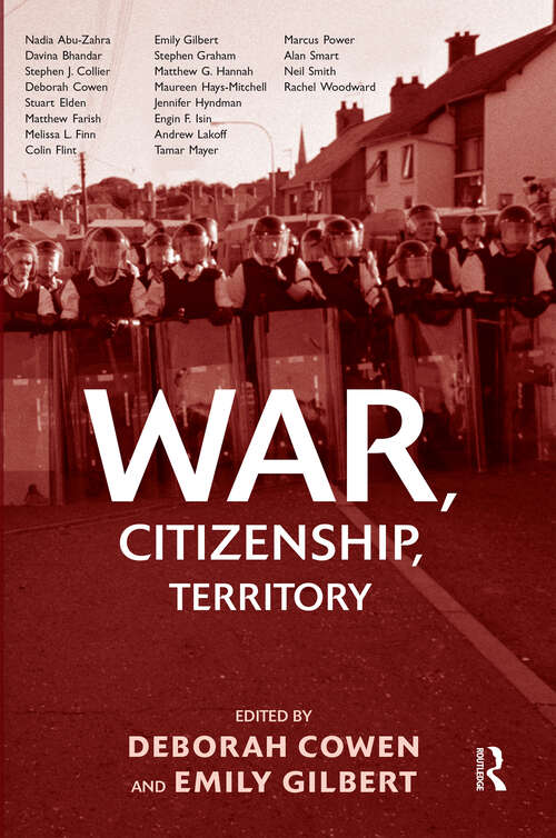 Book cover of War, Citizenship, Territory