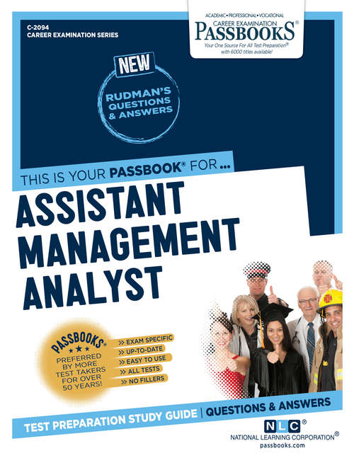 Book cover of Assistant Management Analyst: Passbooks Study Guide (Career Examination Series)