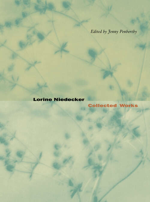 Book cover of Lorine Niedecker: Collected Works