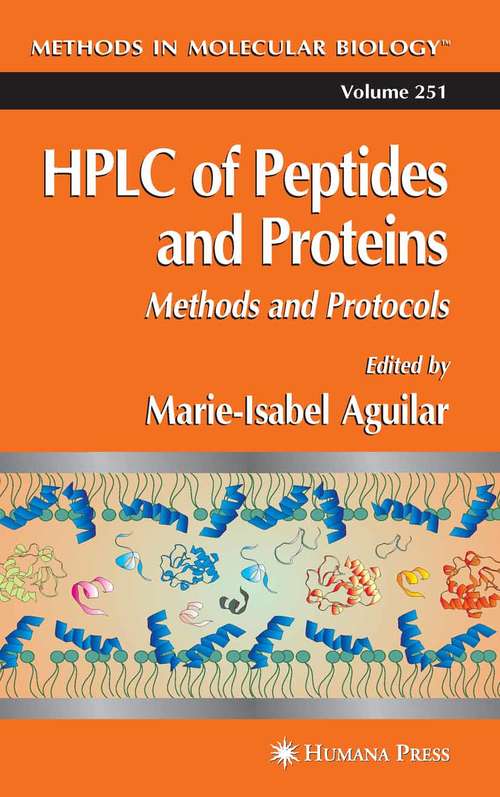 Book cover of HPLC of Peptides and Proteins