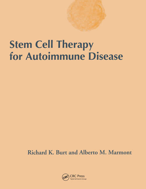 Book cover of Stem Cell Therapy for Autoimmune Disease