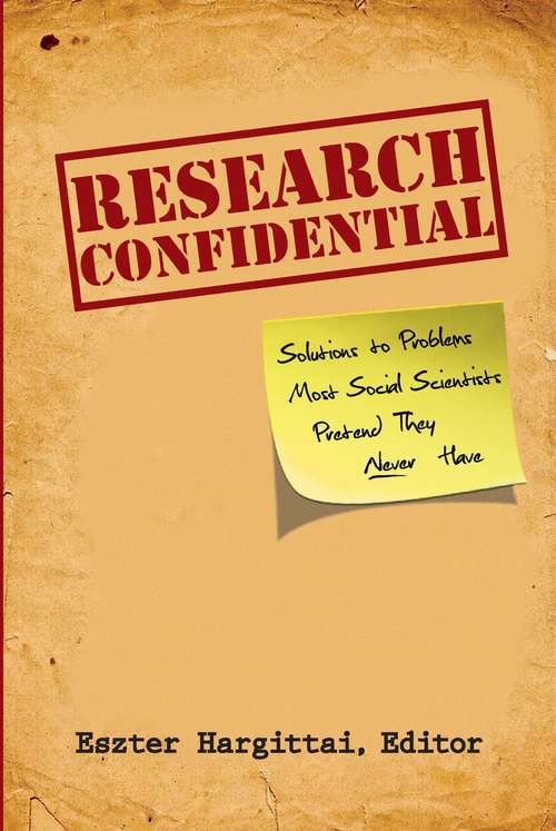 Book cover of Research Confidential