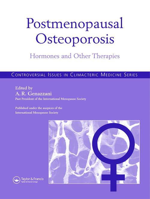 Book cover of Postmenopausal Osteoporosis: Hormones & Other Therapies