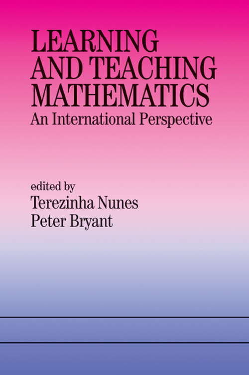 Book cover of Learning and Teaching Mathematics: An International Perspective