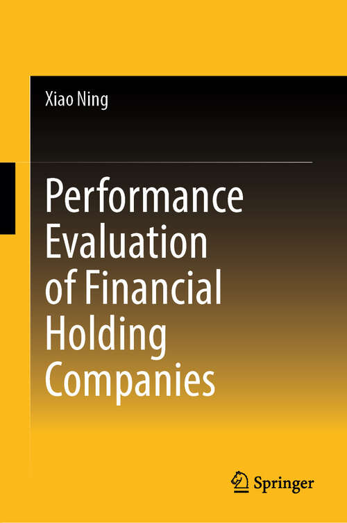 Book cover of Performance Evaluation of Financial Holding Companies