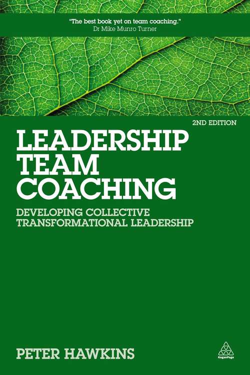 Book cover of Leadership Team Coaching
