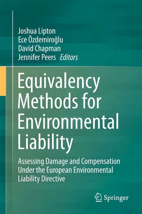 Book cover of Equivalency Methods for Environmental Liability