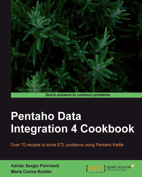 Book cover of Pentaho Data Integration 4 Cookbook