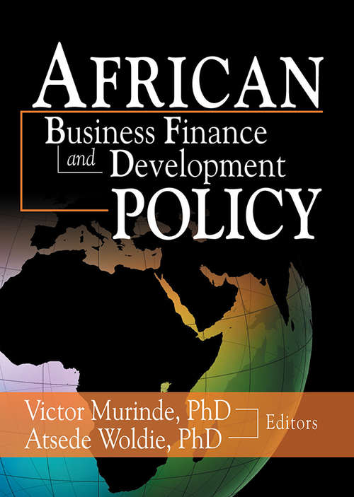 Book cover of African Development Finance and Business Finance Policy