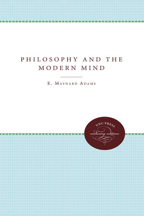 Book cover of Philosophy and the Modern Mind