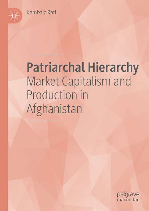 Book cover of Patriarchal Hierarchy: Market Capitalism and Production in Afghanistan (1st ed. 2022)