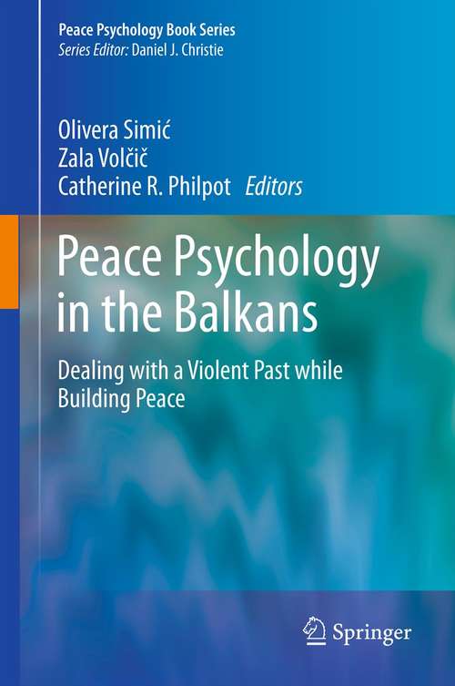 Book cover of Peace Psychology in the Balkans