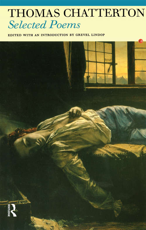 Book cover of Selected Poems of Thomas Chatterton (Fyfield Bks.)