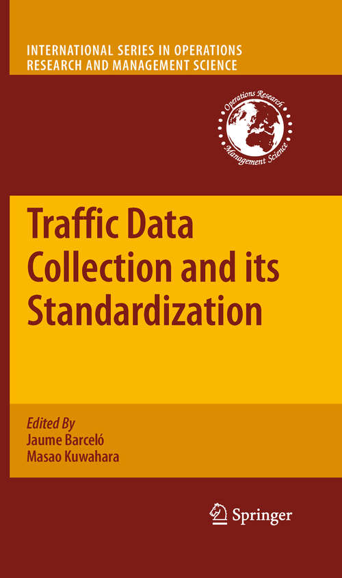 Book cover of Traffic Data Collection and its Standardization